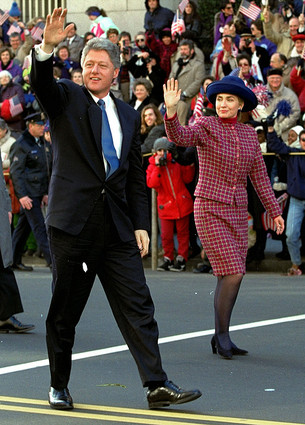 Hillary Clinton on Bill Clinton’s presidential inauguration