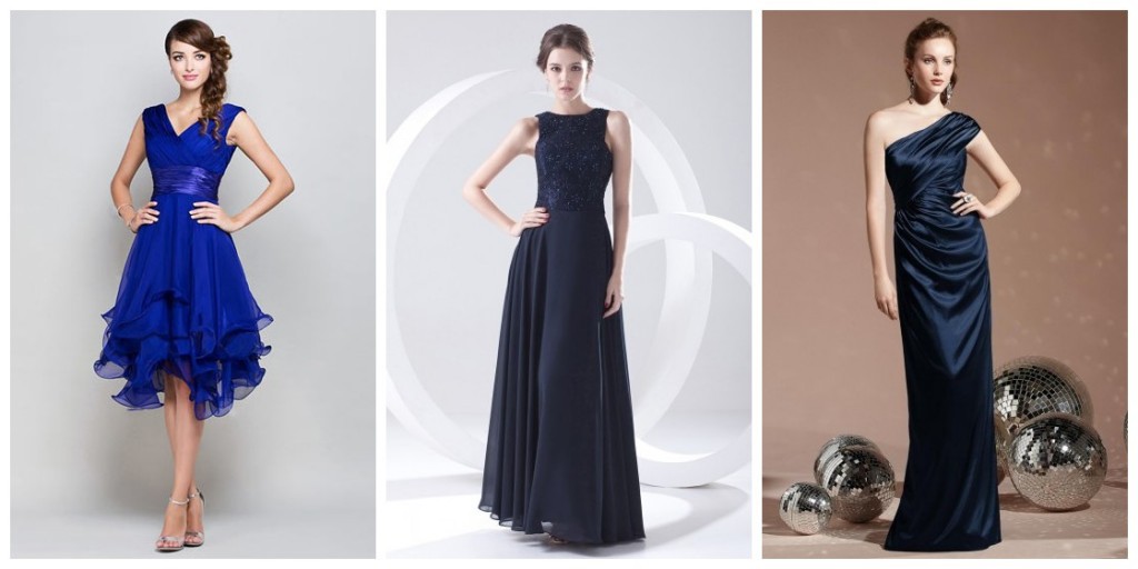 Buy cheap blue bridesmaid dresses online