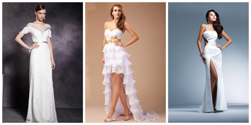 Buy cheap white formal dresses online