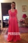 Kate Princess Celebrity V neck Chiffon A line Prom Dress